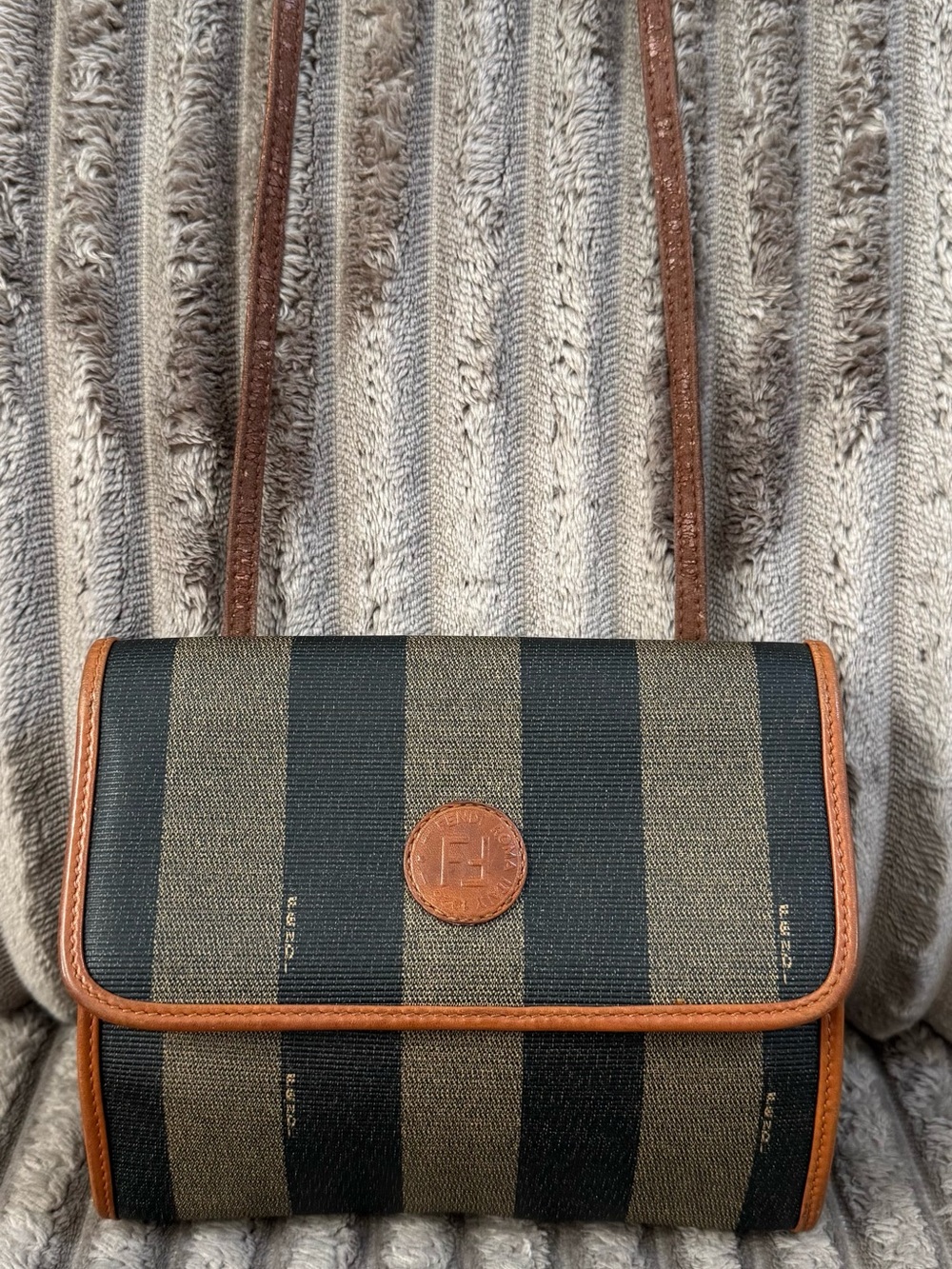 Fendi Pequin Crossbody Bag